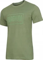 Koszulki męskie - Magnum KOSZULKA MAGNUM ESSENTIAL T-SHIRT 2.0 OLIVINE MELANGE XXL - miniaturka - grafika 1