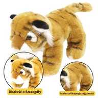 Maskotki i pluszaki - Pluszowa Maskotka Przytulanka Tygrys Kot Brązowy 25cm LEAN Toys - miniaturka - grafika 1