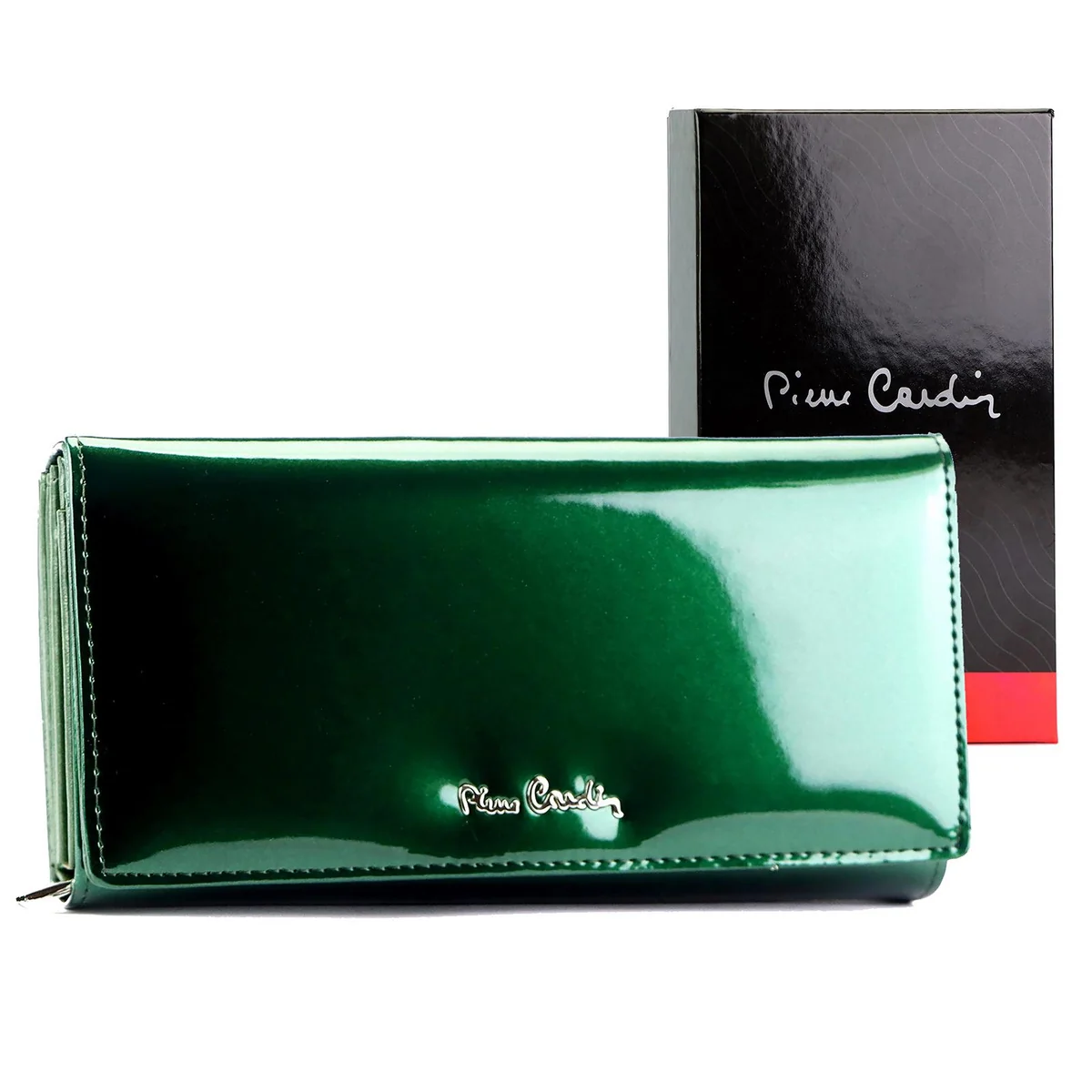 skóra naturalna + Damski portfel ze skóry ekologicznej Pierre Cardin 07 SHINY 121 - on_order