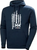 Bluzy męskie - Helly Hansen Bluza Helly Hansen Graphic Hoodie Navy Melange - miniaturka - grafika 1