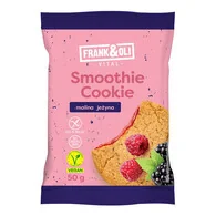 Smoothie Cookie - Ciastko owsiane z nadzieniem z malin i jeżyn 50 g, Frank&Oli - Zdrowa żywność - miniaturka - grafika 1