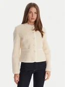 Płaszcze damskie - Guess Kożuch W5BL69 W3860 Écru Regular Fit - miniaturka - grafika 1