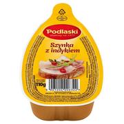 Pasztet i przetwory mięsne - Podlaski Szynka z indykiem 110 g - miniaturka - grafika 1