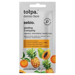 Tołpa DERMO FACE SEBIO. PEELING 3 ENZYMY 8 ML - Peelingi i scruby do twarzy - miniaturka - grafika 1