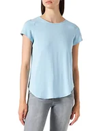 Koszulki i topy damskie - Vero Moda Vmbecca Plain Ss Top Noos Top Kobiety, Niebieski dzwonek, M - miniaturka - grafika 1