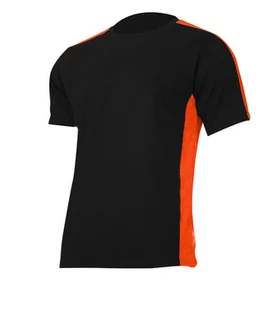 LAHTI PRO Koszulka t-shirt 180g/m2, czarno-pomarańcz., "l", ce, lahti - Odzież robocza - miniaturka - grafika 1