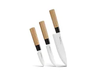 Noże kuchenne - Zestaw noży Fissman Fujita 3 szt. (20 cm, 13 cm, 9 cm), stal 420J2 - miniaturka - grafika 1