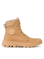 Botki męskie - Palladium Trapery Pampa Sport Cuff Wps 72992-243-M Beżowy - miniaturka - grafika 1