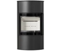 Piece wolnostojące - Kratki Piec stalowy BJORN/W Ø 150 8 kW z domykaniem - miniaturka - grafika 1