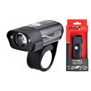Rowerowa lampka przednia Prox Hydra czarna cree + 2x led 400lm - Lampki rowerowe - miniaturka - grafika 1