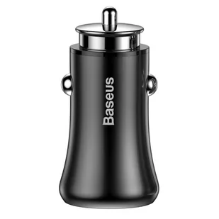 Baseus Gentleman uniwersalna ładowarka samochodowa 2x USB 4.8A czarny (CCALL-GB01) - Ładowarki samochodowe - miniaturka - grafika 2