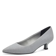 Czółenka - Marco Tozzi Damskie czółenka 2-22301-44, srebrne, rozmiar 37 EU, srebro, 37 eu - miniaturka - grafika 1