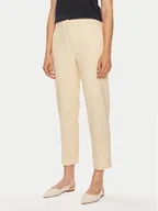 Spodnie damskie - Tommy Hilfiger Spodnie materiałowe Core WW0WW39723 Beżowy Straight Fit - miniaturka - grafika 1