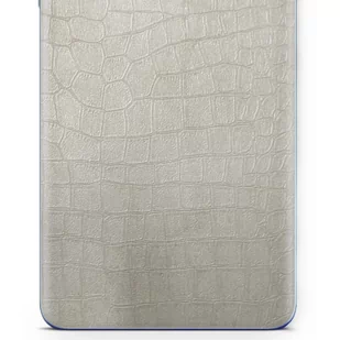 Folia naklejka skórka strukturalna na TYŁ do Motorola Moto Tab G20 -  Skóra Krokodyla Biała - apgo SKINS - Akcesoria do tabletów i e-booków - miniaturka - grafika 1