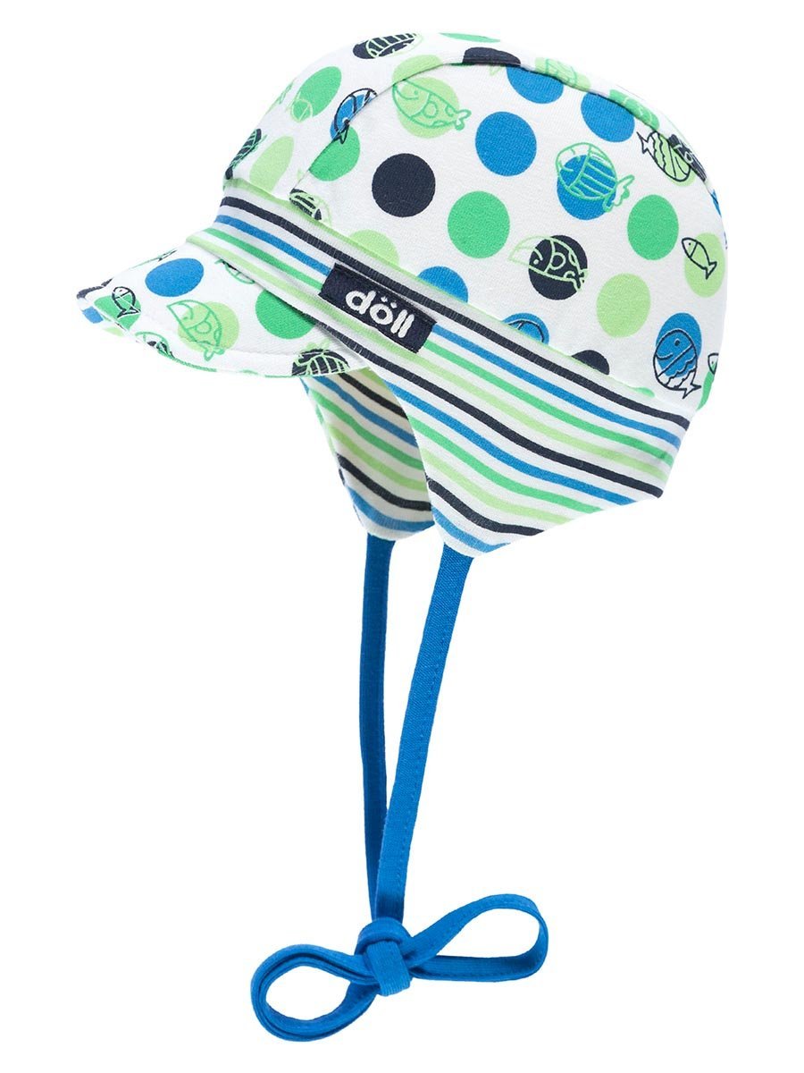 Czapka sznurowana z daszkiem zielona Doll