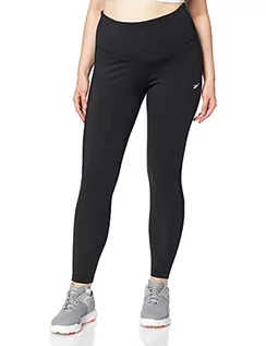 Spodnie damskie - Reebok Damskie spodnie Ts Lux Perform Hr Tight, czarny, XS GL2578 - grafika 1