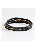 Bransolety męskie - U.S. Polo Assn. Skórzana bransoletka - miniaturka - grafika 1