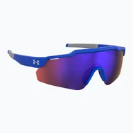 Okulary przeciwsłoneczne - Okulary przeciwsłoneczne dziecięce Under Armour Levelup Jr S3 matte blue grey/infrared WYSYŁKA W 24H 30 DNI NA ZWROT - miniaturka - grafika 1