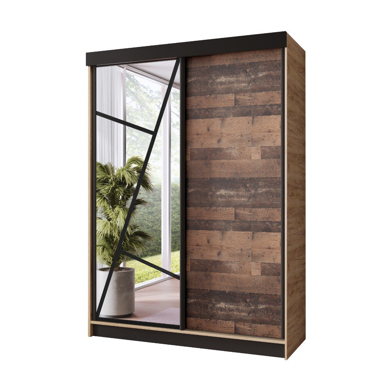 Szafa VENA 167 dąb craft złoty i old style