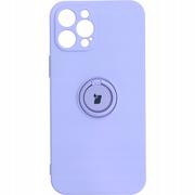 Etui i futerały do telefonów - Bizon Etui Case Silicone Ring iPhone 12 Pro Max fioletowe BCSRIP12PMLPU - miniaturka - grafika 1