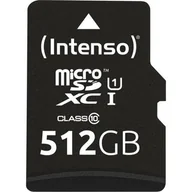 Karty pamięci - Intenso Premium MicroSD 512 GB Class 10 UHS-I/U1 3423493 - miniaturka - grafika 1