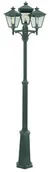 Lampy ogrodowe - Norlys - London 3 Zewnętrzna Lampa Parkowa Wąska z Mocowaniem Terenowym Czarna Norlys - miniaturka - grafika 1