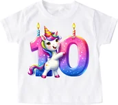 Koszulki dla dziewczynek - Koszulka na 10 urodziny dla dziewczynki - miniaturka - grafika 1