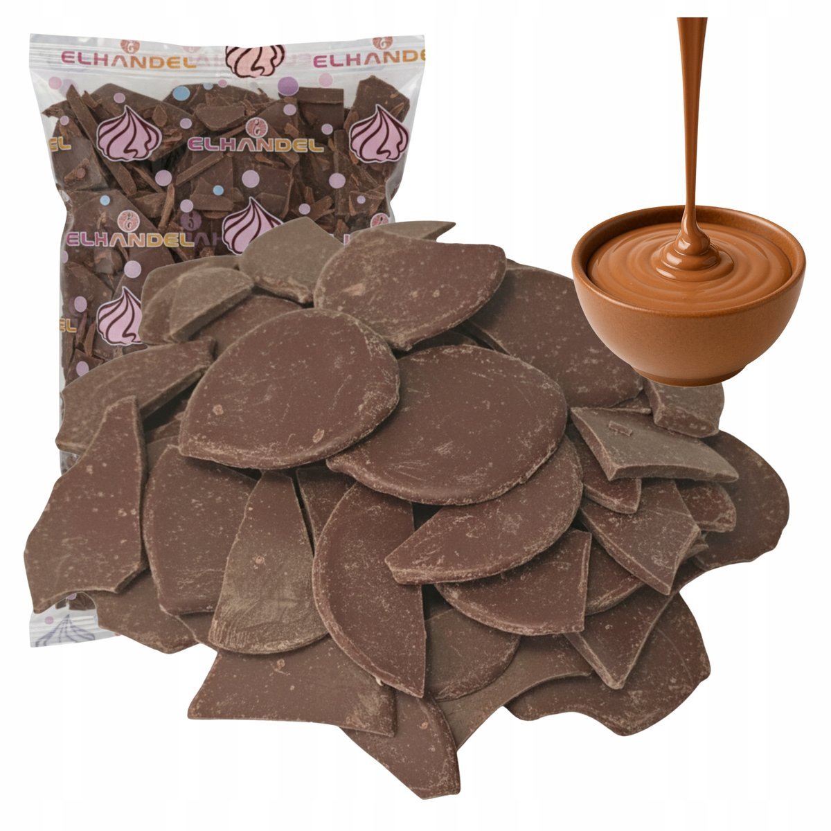 Polewa do rozpuszczania na tort kakaowa mleczna drip do roztapiania 250g