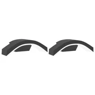 Lampy ogrodowe - vidaXL Kinkiety zewnętrzne LED, 2 szt., czarne, odlewane aluminium - miniaturka - grafika 1