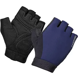 GripGrab Unisex's WorldCup 2. edycja kolarska żelowe wyściełane krótkie pół palca amortyzujące MTB antypoślizgowe rękawice rowerowe, granatowe, XXL - Skarpetki dla dzieci - miniaturka - grafika 1