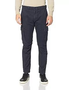 camel active Męskie spodnie cargo Tapered Fit, granatowy, 35W / 34L - Spodenki męskie - miniaturka - grafika 1