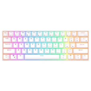 ROYAL KLUDGE RK61 RGB Red Switch Biały - Klawiatury - miniaturka - grafika 1