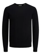 Swetry męskie - Jack & Jones Sweter "Emil" w kolorze czarnym - miniaturka - grafika 1