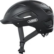 Kaski rowerowe - Abus Hyban 2.0 Kask, velvet black L 56-61cm 2020 Kaski miejskie i trekkingowe 86900 - miniaturka - grafika 1