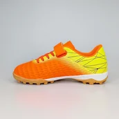 Piłka nożna - Turfy Piłkarskie Dziecięce Wygodne Sportowe Do Gry W Piłkę Nożną Na Rzepy Lekkie Trwałe Stabilne Koldi Pomarańczowe 35 - miniaturka - grafika 1