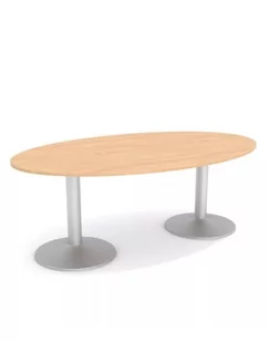 Stół konferencyjny SK-12, 200x120 cm owalny - Stoły i stoliki do biura - miniaturka - grafika 1