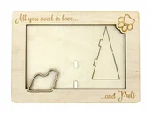 Ramki na zdjęcia - Puli ramka na zdjęcie z psem grawer - miniaturka - grafika 1