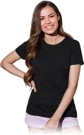 Koszulki i topy damskie - T-shirt damski czarny roz.M - miniaturka - grafika 1