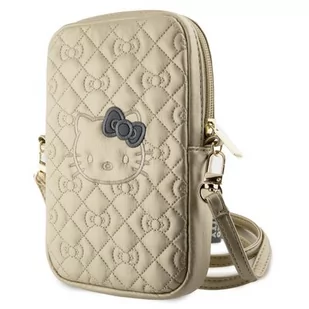 Torba HELLO KITTY Quilted Bows Strap Złoty - Etui i futerały do telefonów - miniaturka - grafika 1