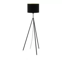 Eglo Scigliati 98391 lampa podłogowa oprawa stojaca 1x60W E27 czarna/złota - Lampy stojące - miniaturka - grafika 1