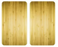 Pozostałe akcesoria kuchenne - Wenko Szklane płyty ochronne WOODEN LOOK na kuchenkę 2 sztuki 2521509500 - miniaturka - grafika 1