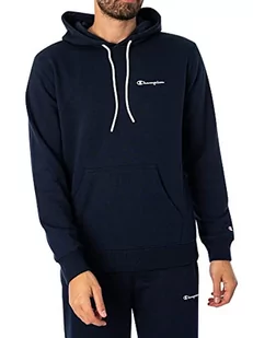 Champion Męska bluza z kapturem Legacy American Classics Heavy Powerblend Terry z małym logo, granatowa, XXL - Bluzy męskie - miniaturka - grafika 1