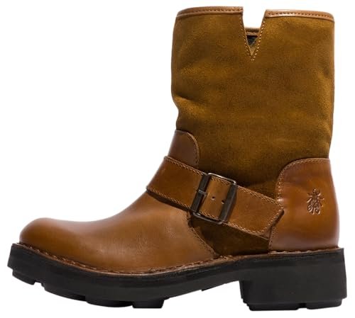 Fly London Damskie botki NALY141FLY, MID. brązowy/tytoń, 8 UK, Tytoń średni brązowy, 41 EU