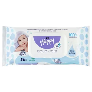 Bella Happy Chusteczki nasączone Aqua Care 56szt. - Chusteczki nawilżane - miniaturka - grafika 1