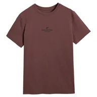Koszulki sportowe męskie - Koszulka męska 4F Tshirt M2961 Rozmiar: M / Kolor: brązowy - miniaturka - grafika 1