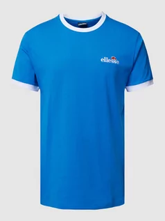 Koszulki męskie - T-shirt z wyhaftowanym logo model ‘Meduno’ - grafika 1