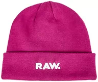 Czapki męskie - G-STAR RAW Czapka męska Effo Raw Long Beanie Hat, różowy (fuchsia red B146-D609), jeden rozmiar - miniaturka - grafika 1