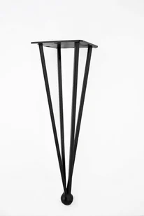 Noga metalowa do stołu Diament 36,5 cm kula czarna - Meble modułowe i akcesoria - miniaturka - grafika 1