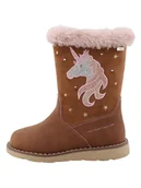 Kozaki damskie - Tom Tailor Kozaki w kolorze jasnobrązowym - miniaturka - grafika 1