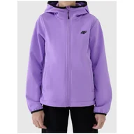 Kurtki i płaszcze dla chłopców - Kurtka dziecięca 4F Softshell jacket F373 Rozmiar dziecięcy: 164 / Kolor: fioletowy - miniaturka - grafika 1